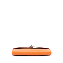 Hermes | Pre-Owned Chevre Mysore Kelly Longue Wallet | Orange