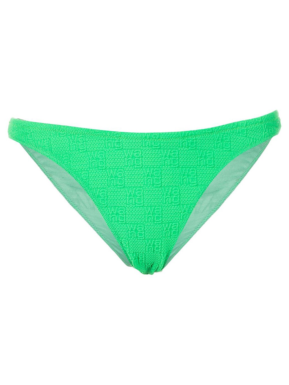 Women | alexanderwang | Textured Logo Bikini Bottom Neon Kelly | Green