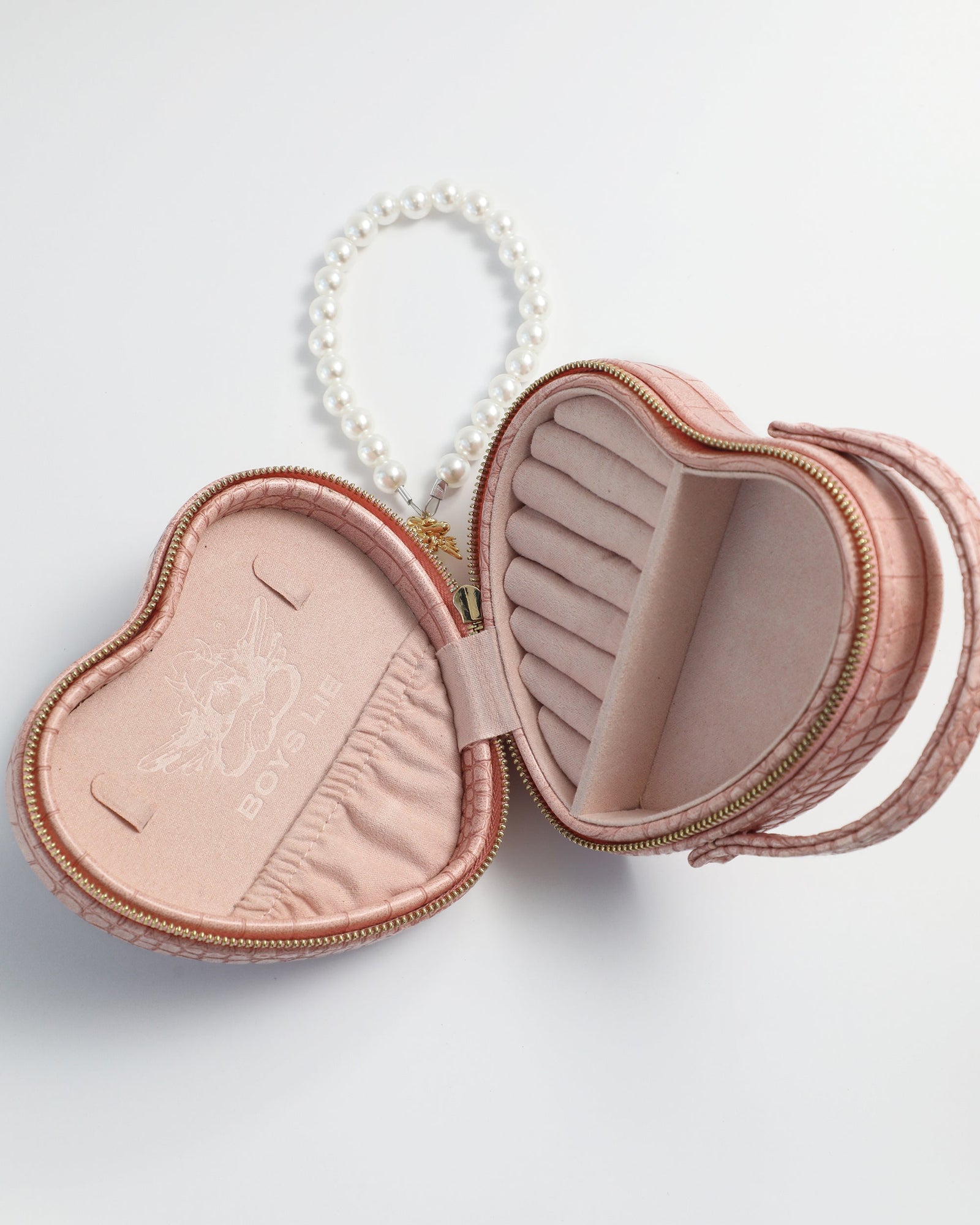 The Boys Lie Heart Jewelry Case | Pink