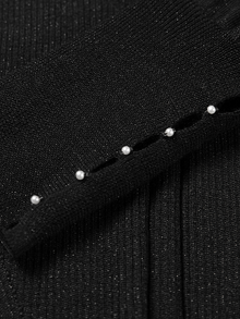 Elegant Wool Knit Sweater | Black