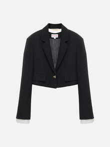 Cropped Blazer | Black