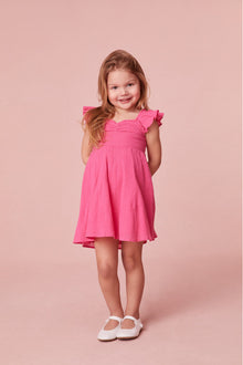 Girls | Mefford Cotton Dress | Strawberry Moon