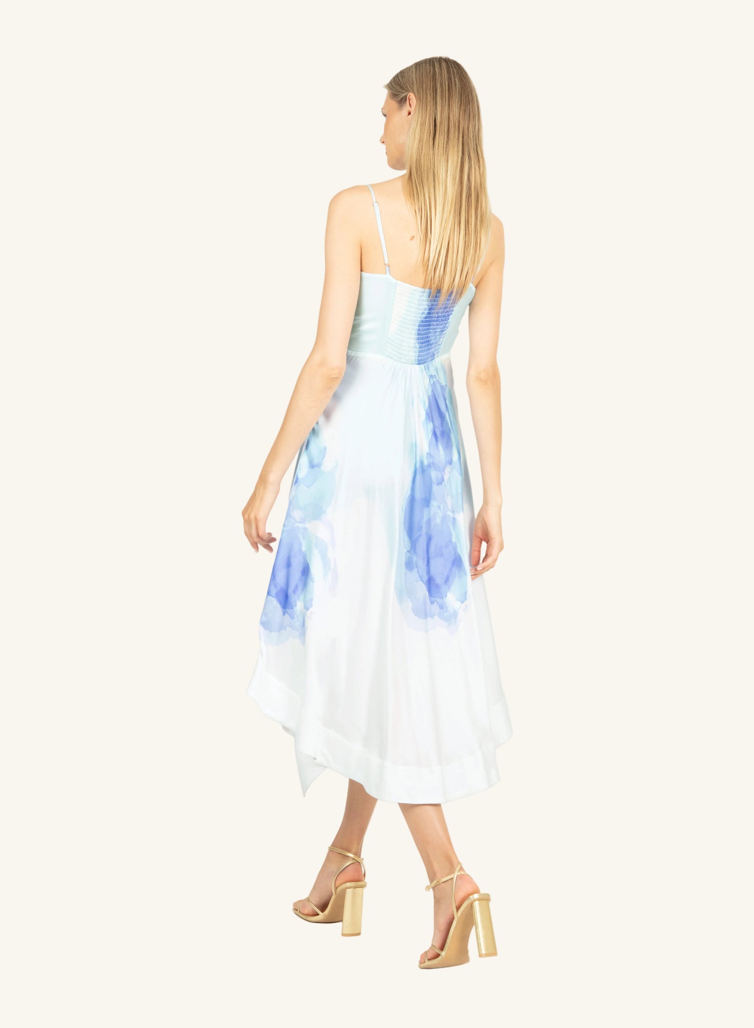 Betty Dress | Azure Morning Glory Print