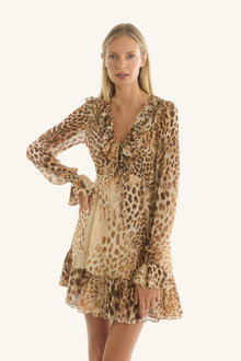 Kristina Dress | Brown Leopard