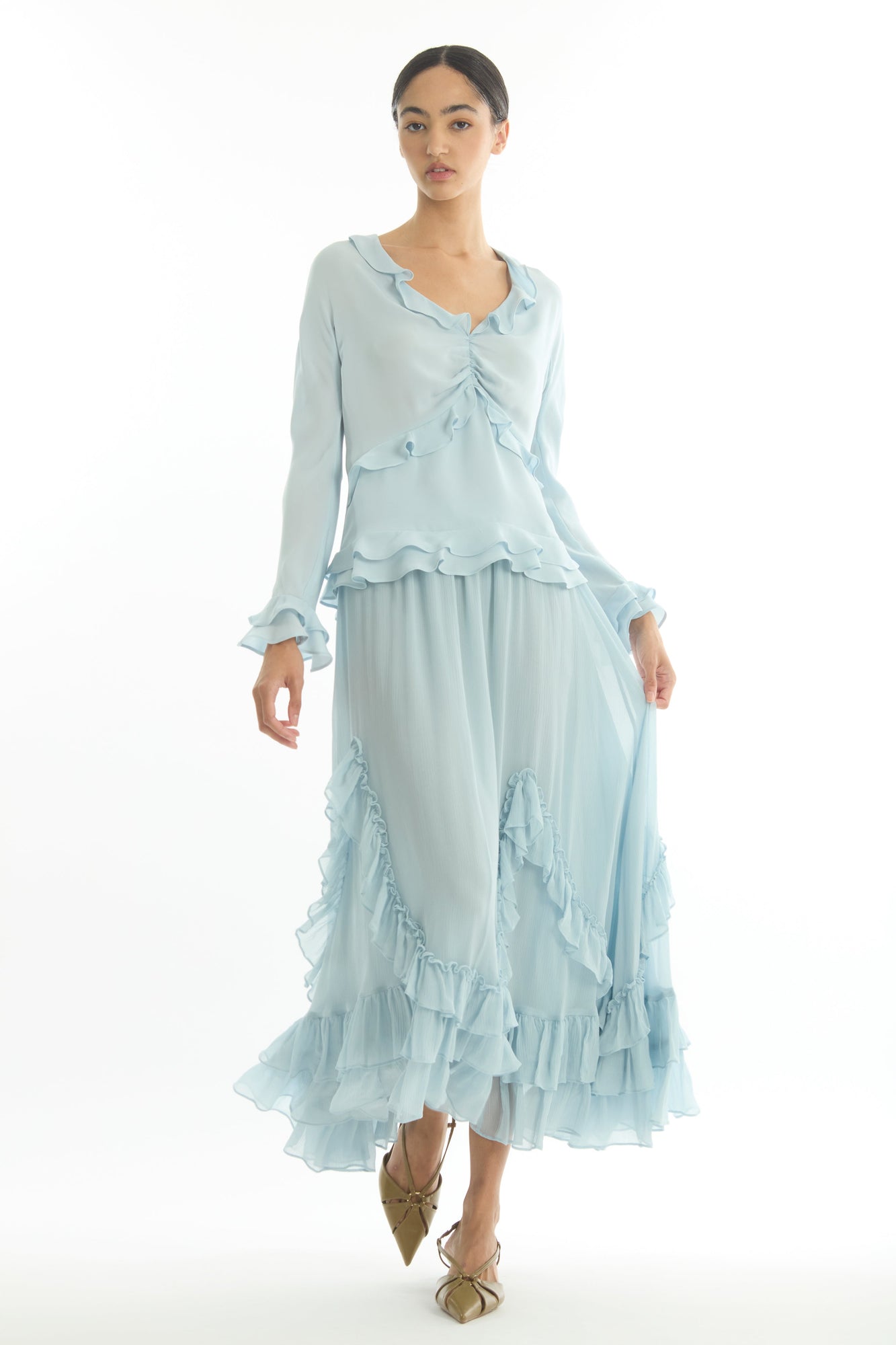 Elma Skirt | Powder Blue
