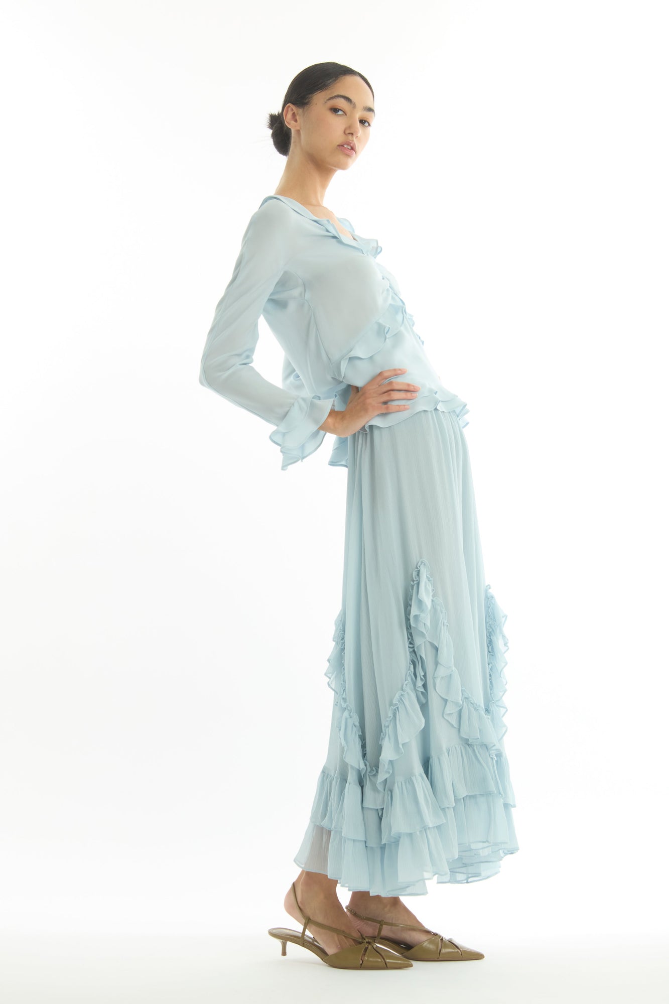 Elma Skirt | Powder Blue