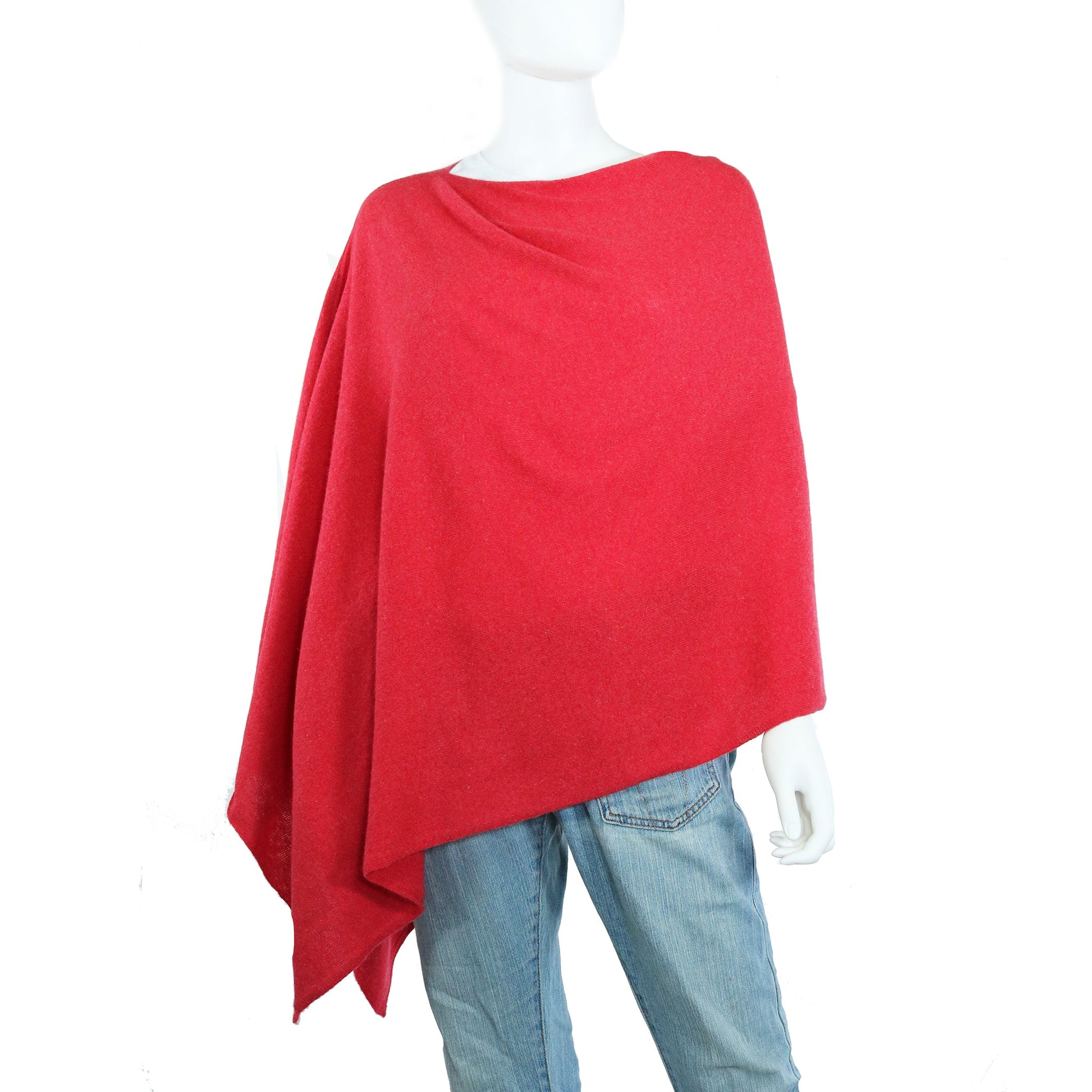 Cowl Neck Poncho | Strawberry