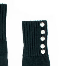 Womens | Gloves with Crystal Stones | Black
