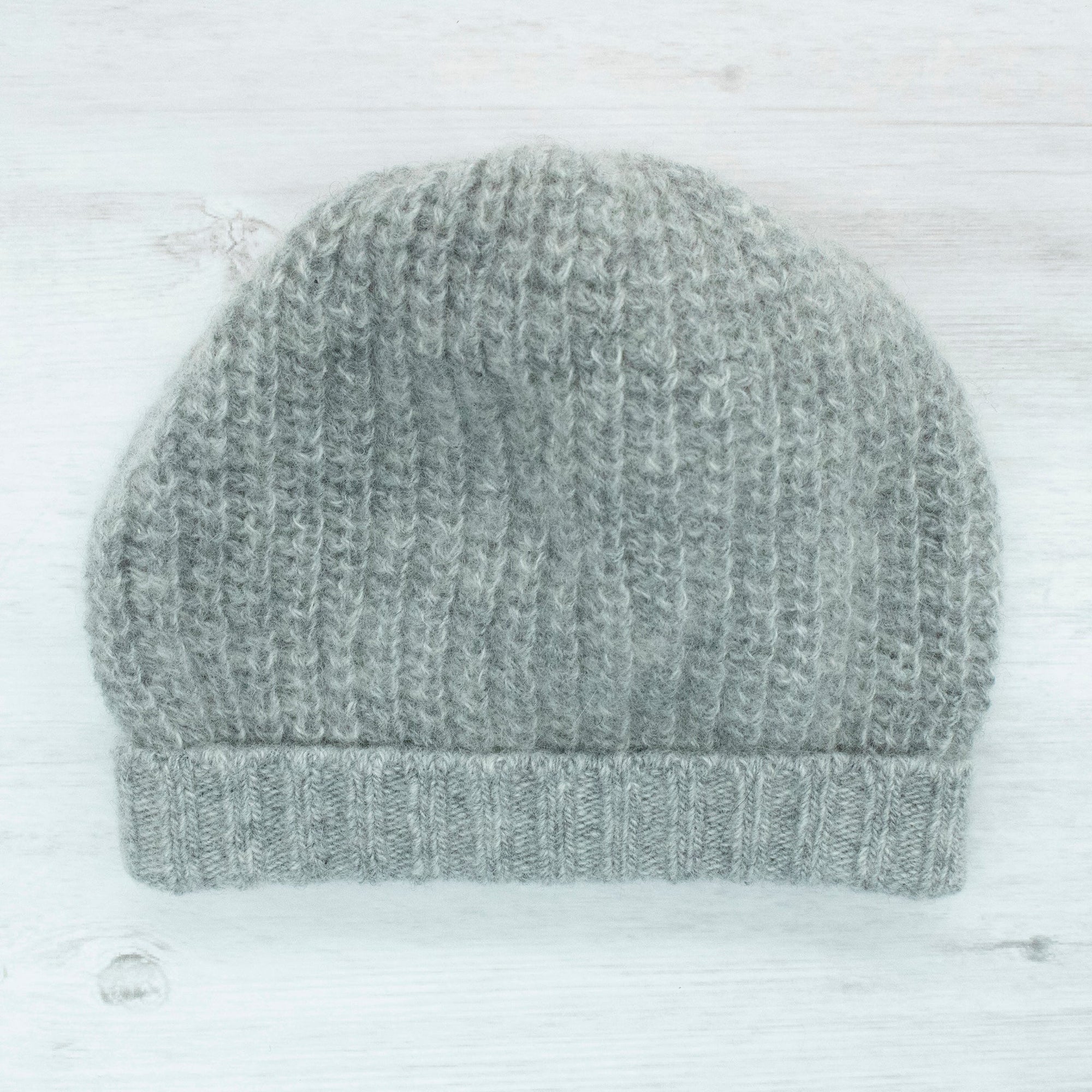 Babies Cashmere Beanie Hat | Light Grey