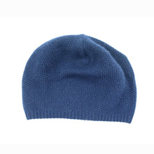 Cashmere Stitched Slouchy Hat | Navy