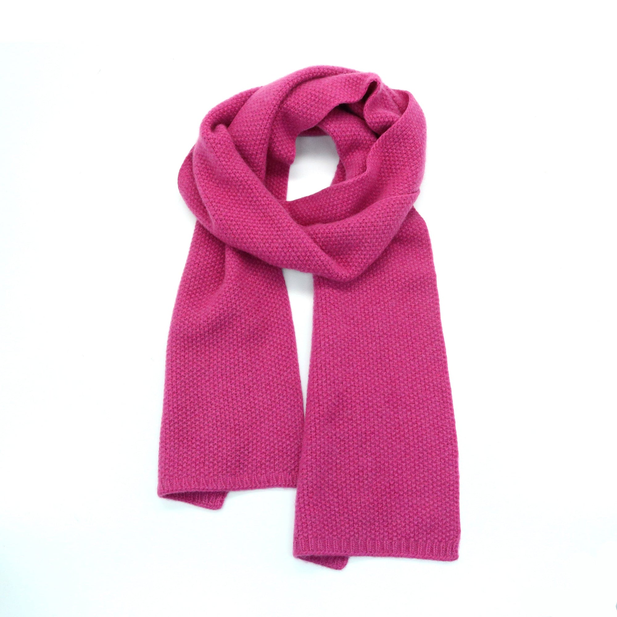 Cashmere Stitched Scarf | Very Berry