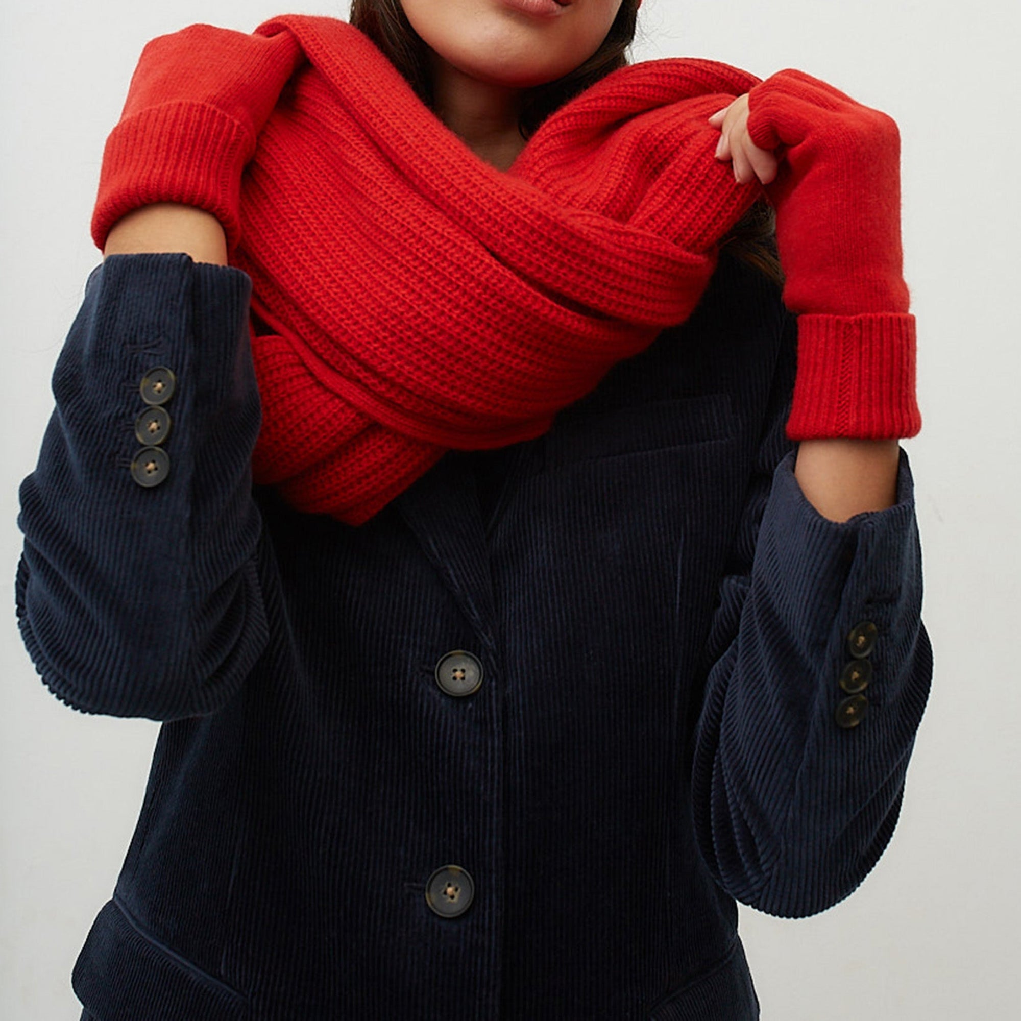 Cashmere Wrap | Fire Red