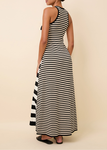 Womens | Oria Dress | Noir/Brule/Khaki Stripe