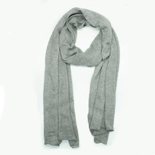 Silk And Cashmere Wrap | Light Grey