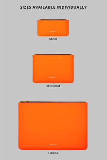 Leather pouch - Corps à Corps Neon | Orange