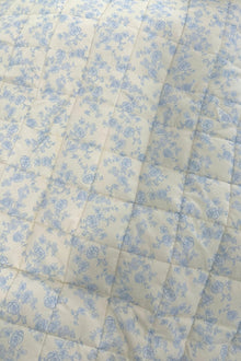 Iris Quilted Shorts | Blue Toile