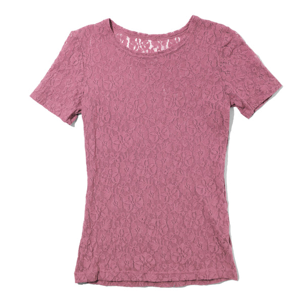 Flora Short Sleeve Top | Mauve Orchid (Pink)