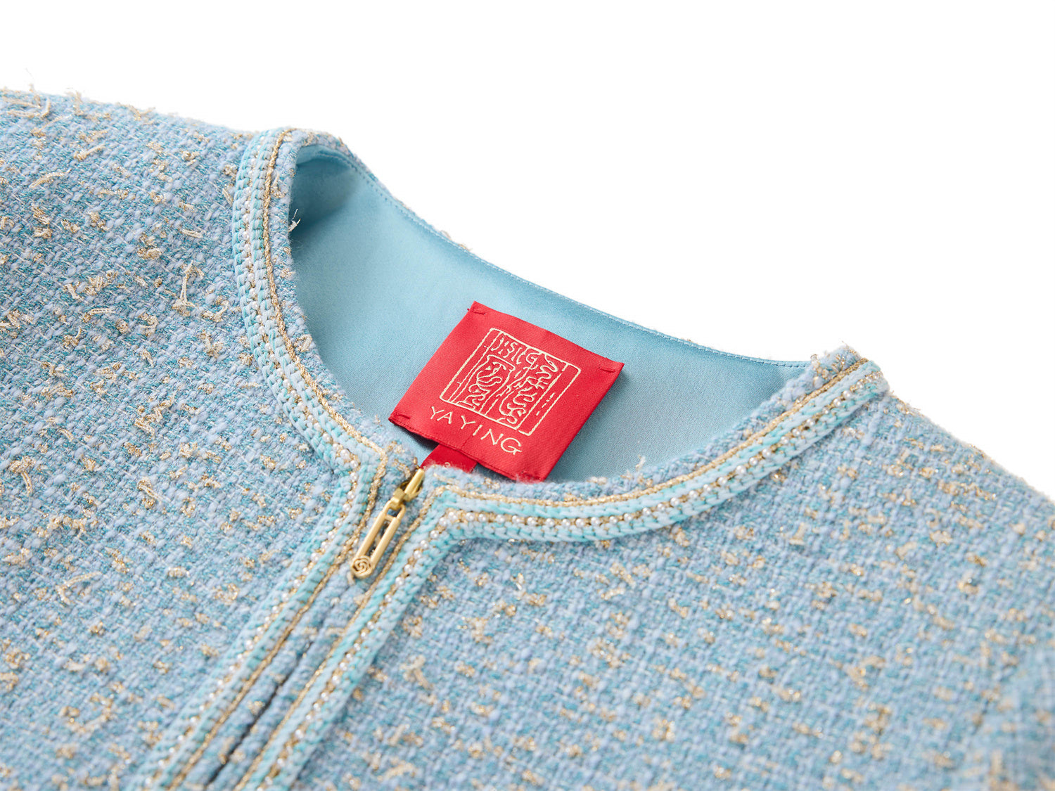Loro Piana Tweed Coat | Blue