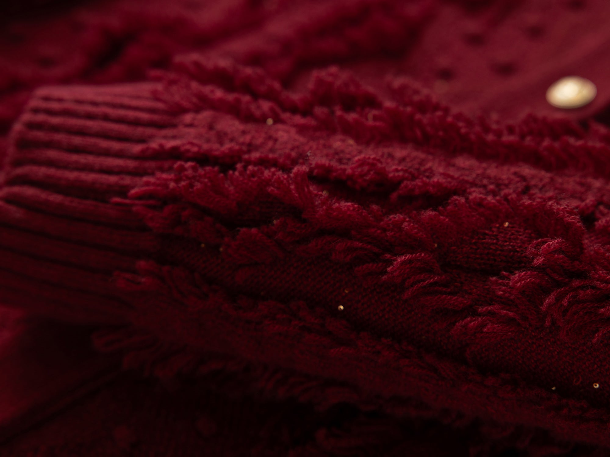 Knit Sweater | Wine Red