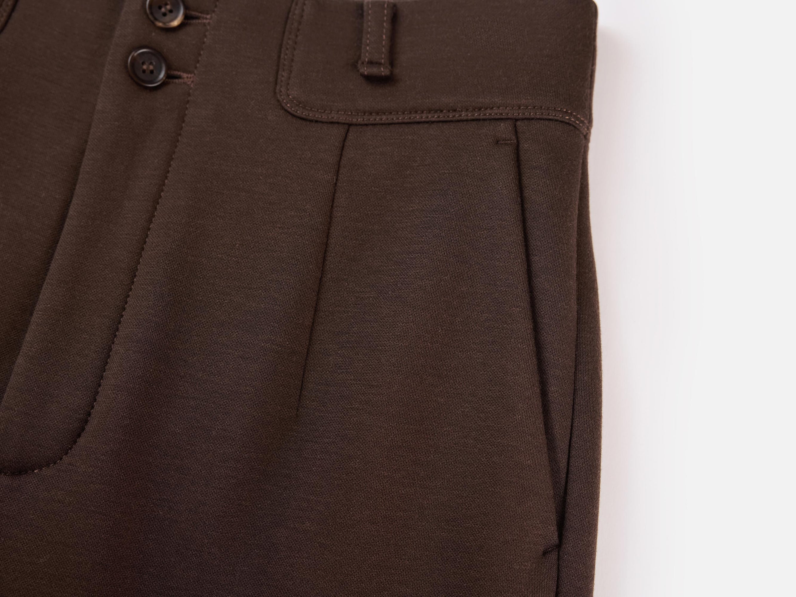 TENCEL Wool Pants | Brown