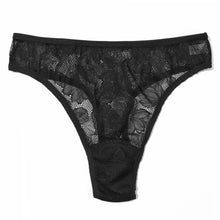 Tattoo High Cut Thong | Black