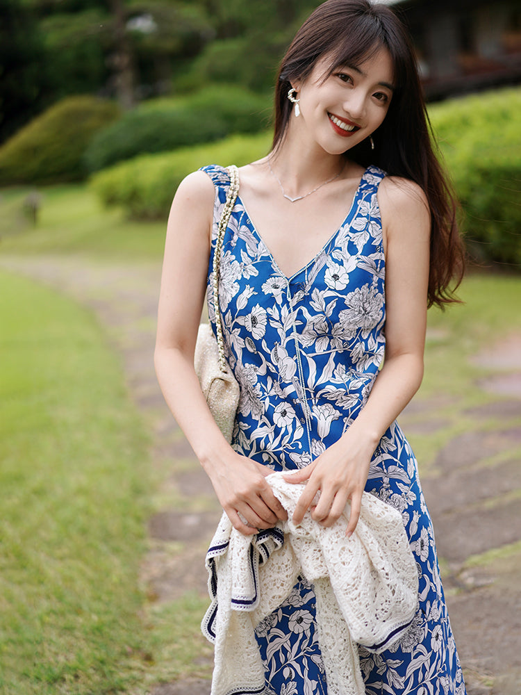 Strappy Dress | Blue