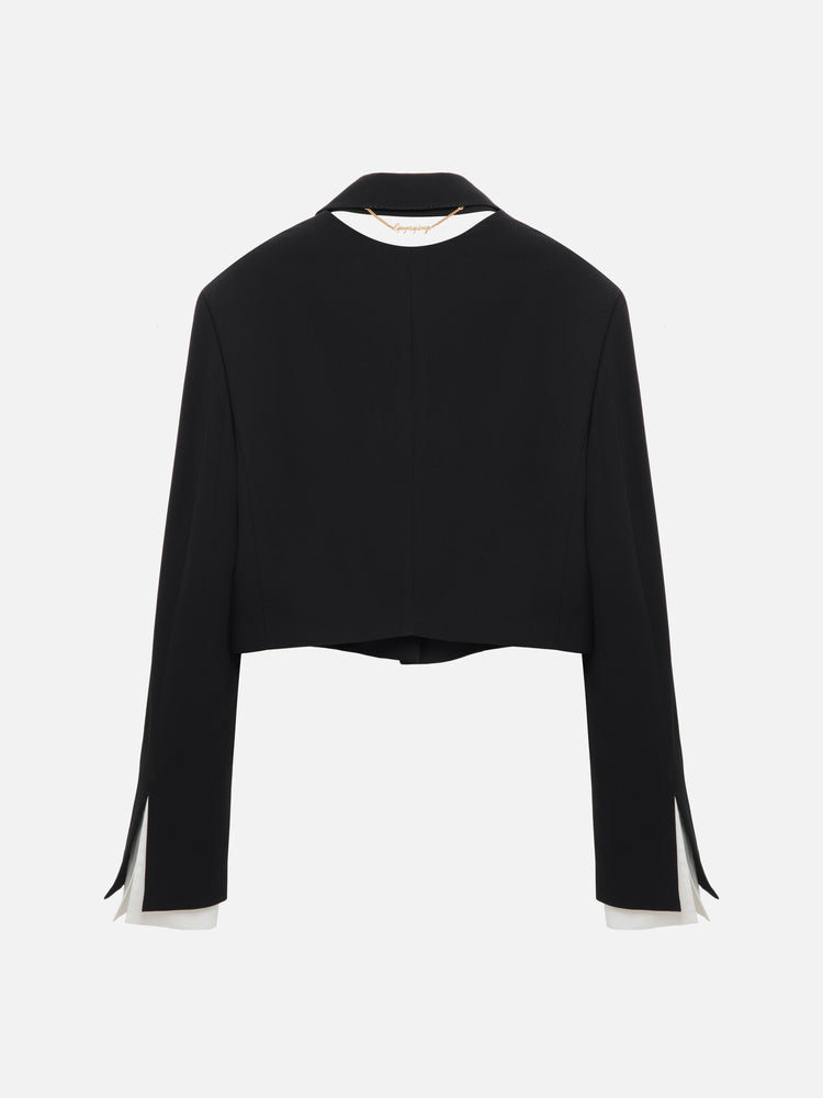 Cropped Blazer | Black