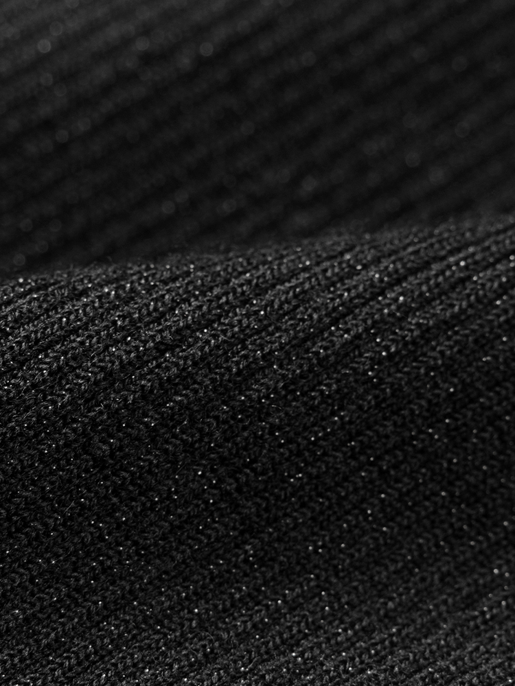 Elegant Wool Knit Sweater | Black