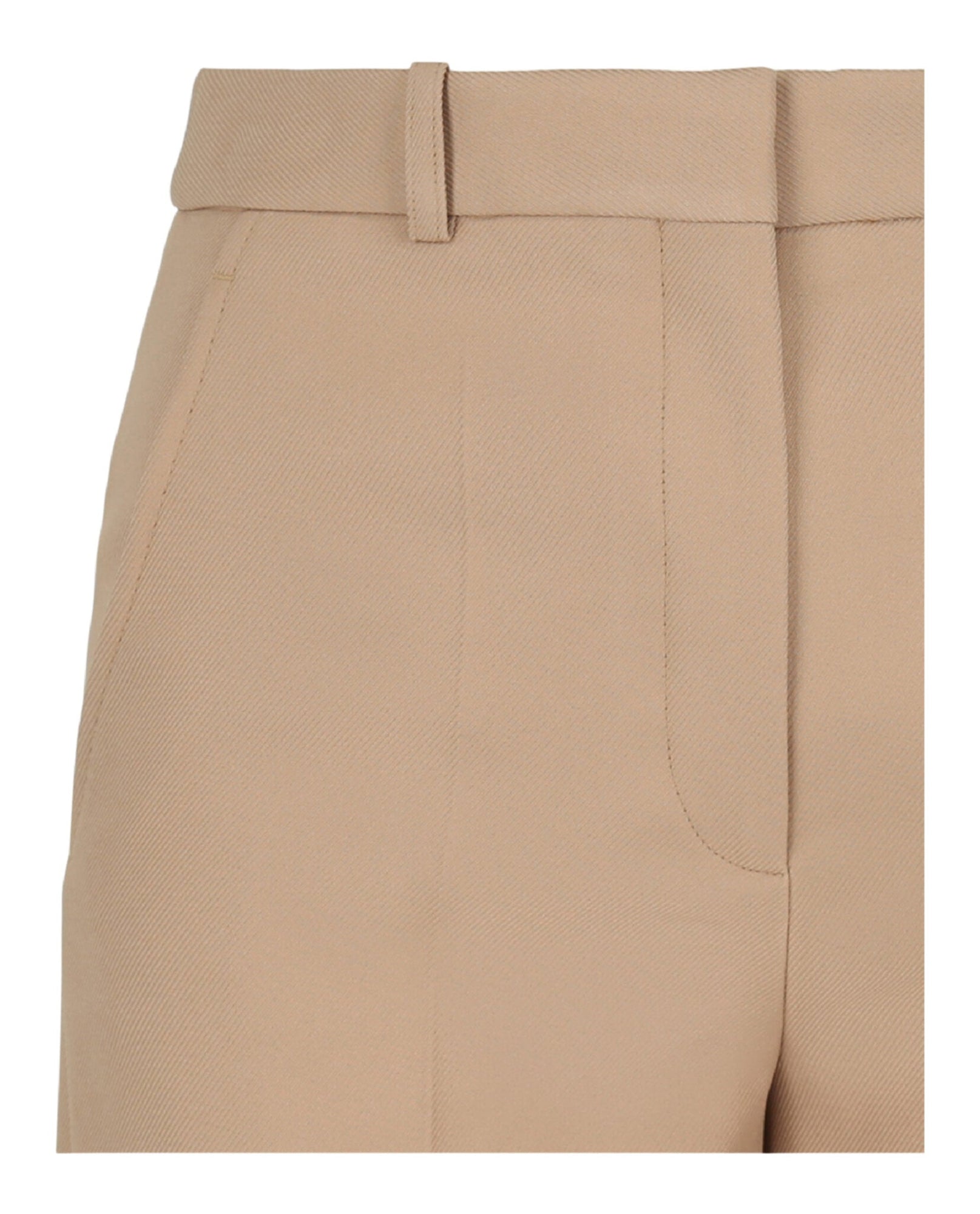 Stella McCartney | Beige Pleat-Front Shorts