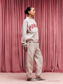 classic grey + crimson