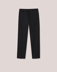 Jun Summer Suiting Straight-Leg Pants | Black