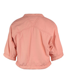 Bottega Veneta | Padded Leather Short-Sleeve Top