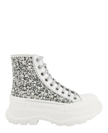 Alexander McQueen | Tread Slick Crystal Lace-Up Boots