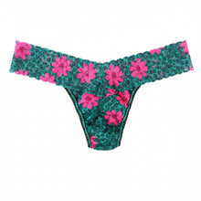 Signature Lace Low Rise Thong | Green-Multi (V1)