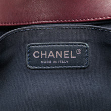 Chanel | Pre-Owned Old Medium Velvet and Tweed Boy Flap - II | Red/Burgundy