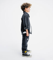 Kid | Light Denim Shirt | Black