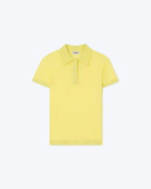 Womens | Hatti Merino Wool Polo | Lime