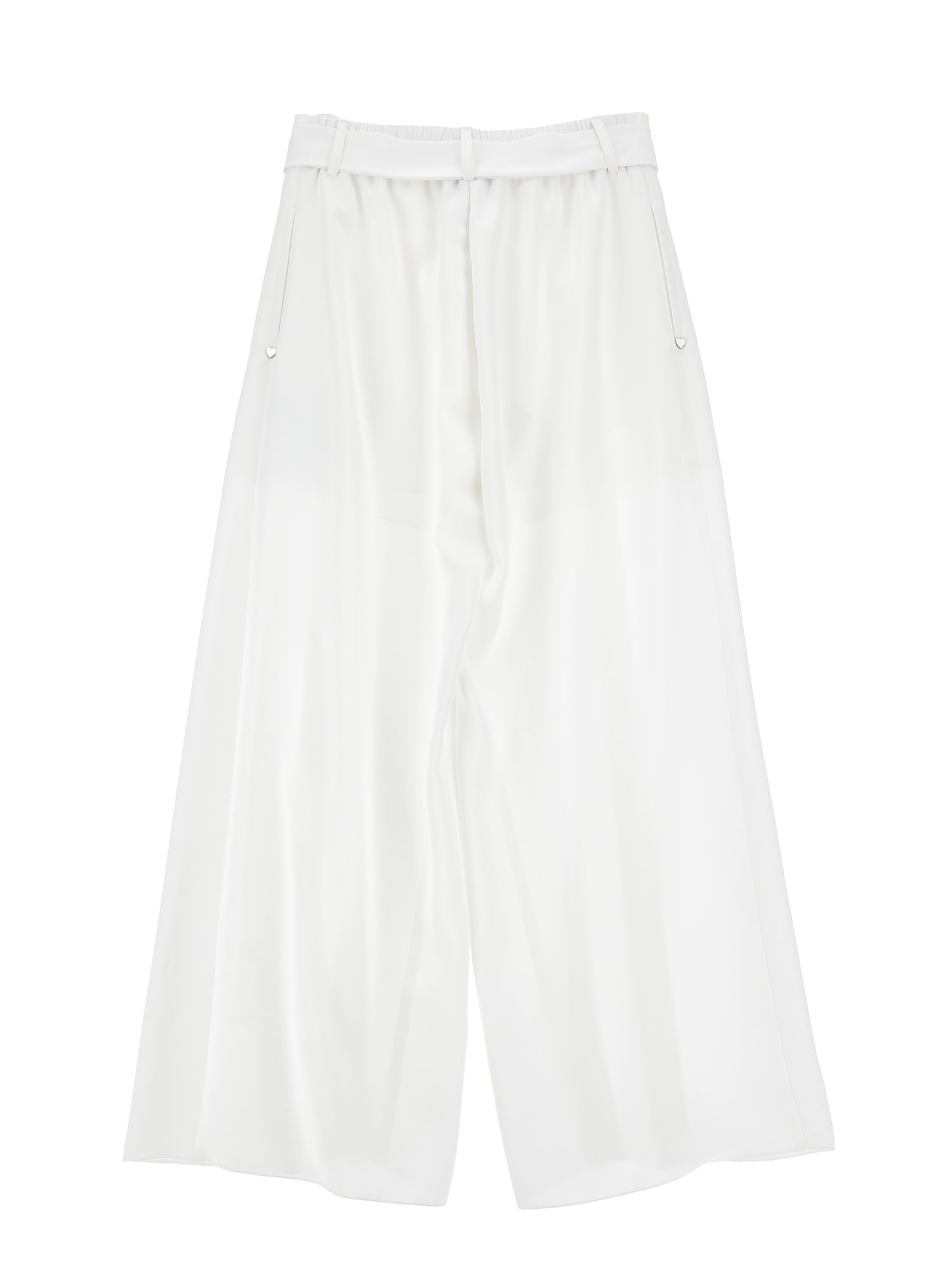 Girls | Elegant Satin Trousers | Cream