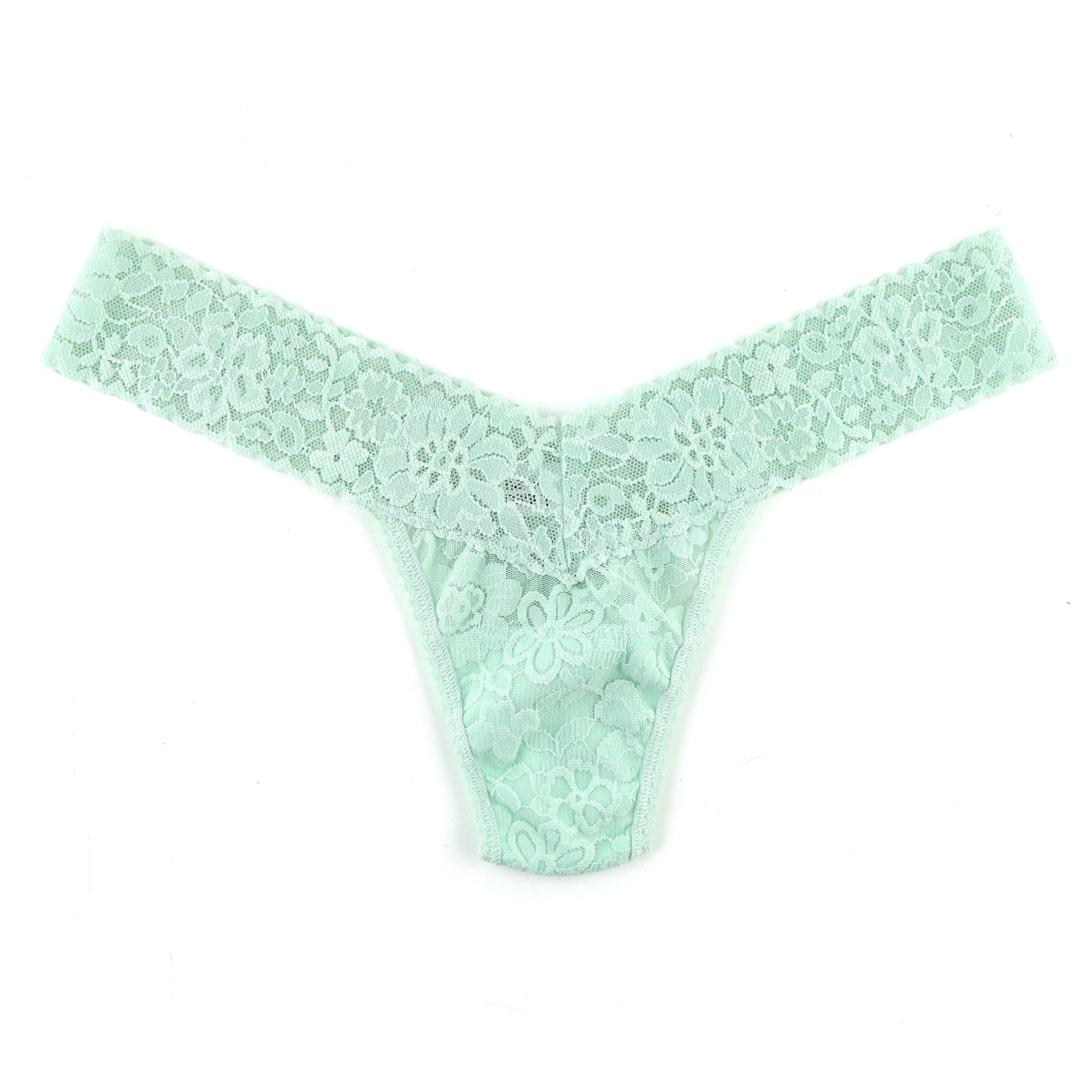 Daily Lace Low Rise Thong | Cool Sage Green