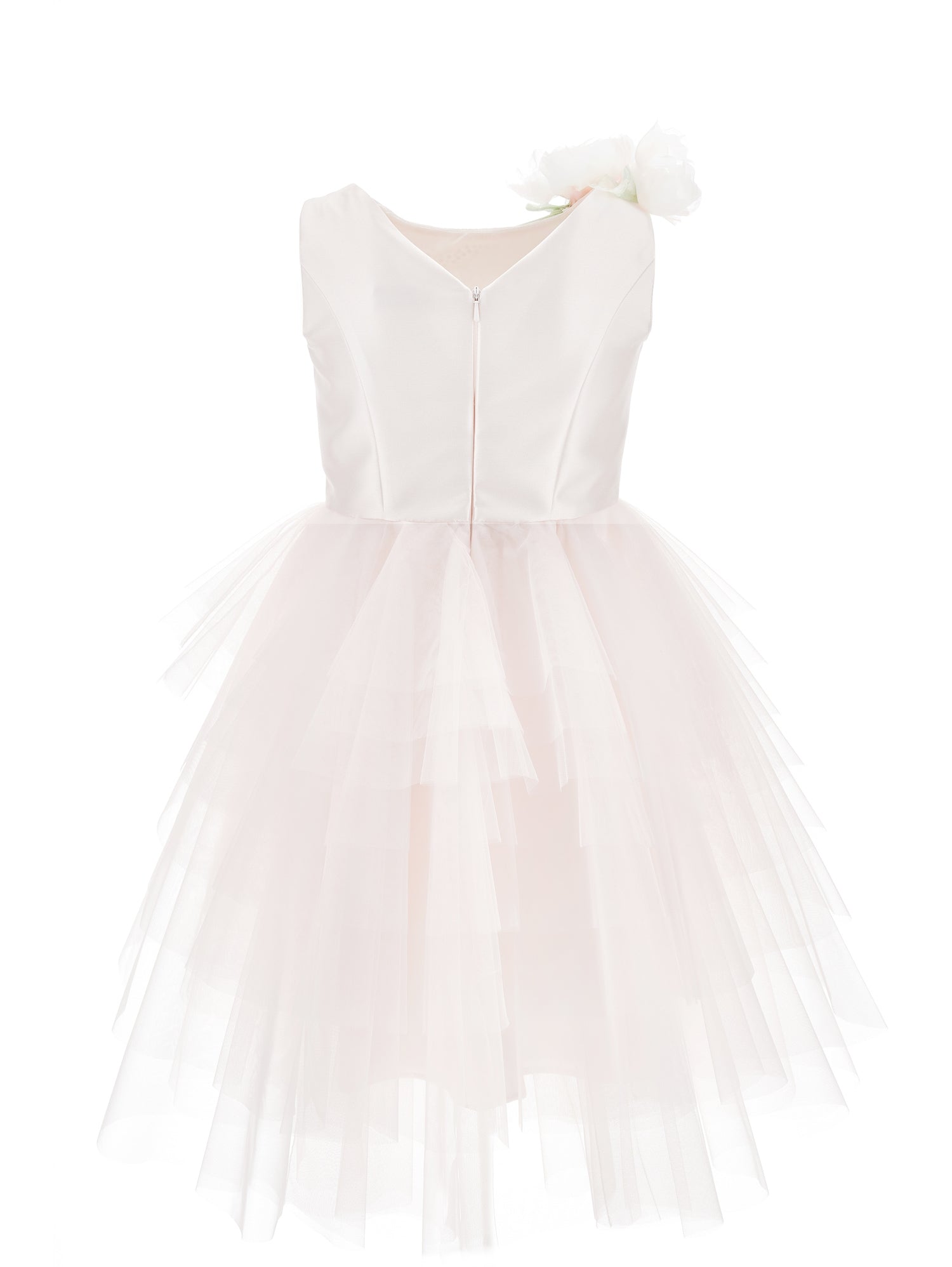 Girls | Matte Sunlight Mikado Dress | Light Pink