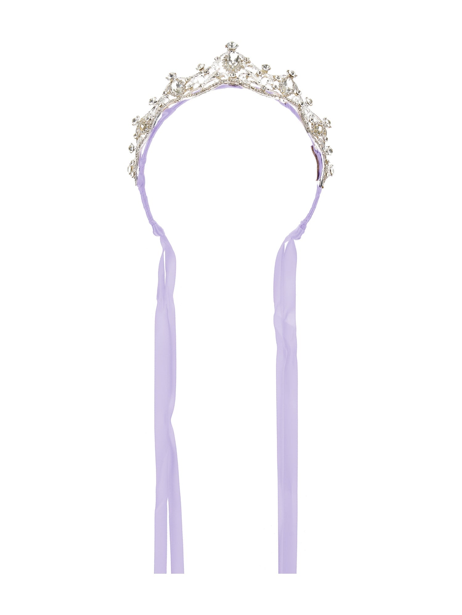 Girls | Tiara In Rhinestones And Bezels | Wisteria