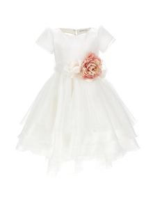 Girls | Lavinia Satin Dress | Cream