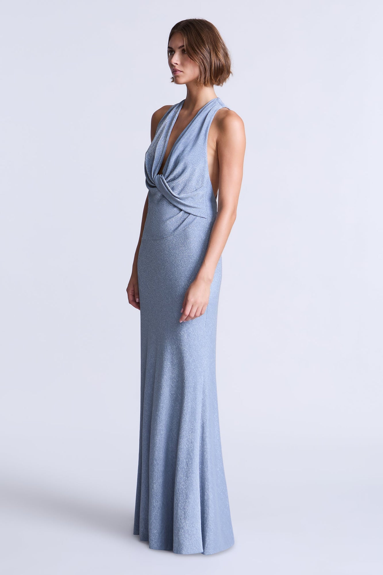 Knit Demi Gown | Wedgewood Blue