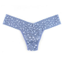 Cross-Dyed Low Rise Thong | Stonewash Blue/Serenity Blue