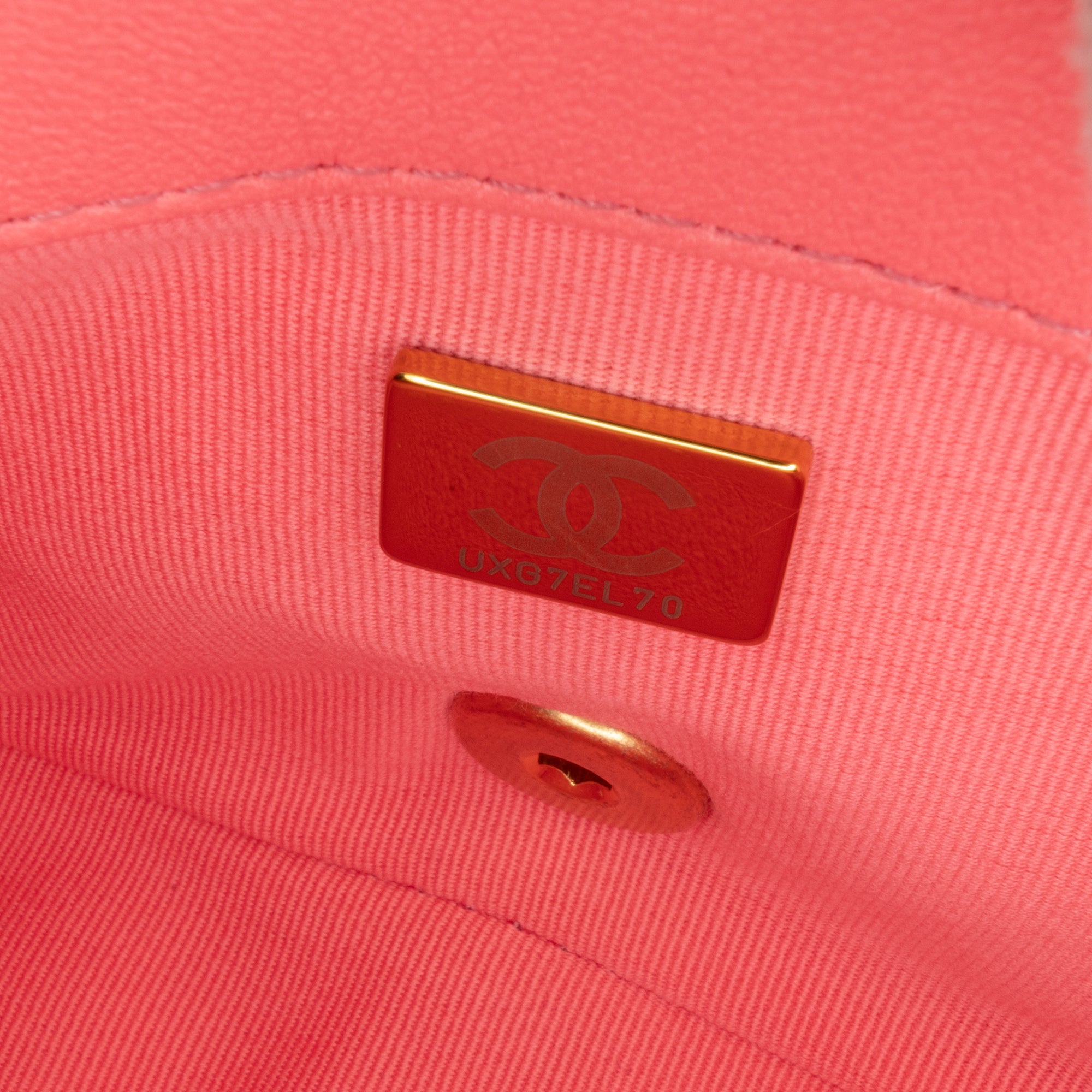 Chanel | Pre-Owned Mini Quilted Lambskin Funky Town Flap - II | Pink