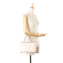 Chanel | Pre-Owned Mini Quilted Lambskin Chain Me Tote | Brown/Light Beige
