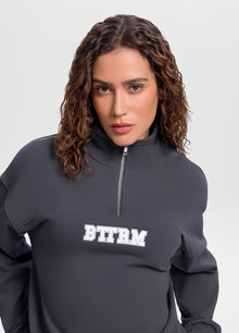 Better League Zip Sweatshirt | Charcoal