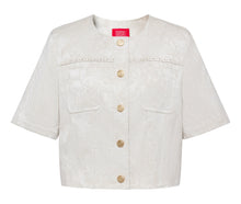 Short Sleeve Button Shirt | Beige