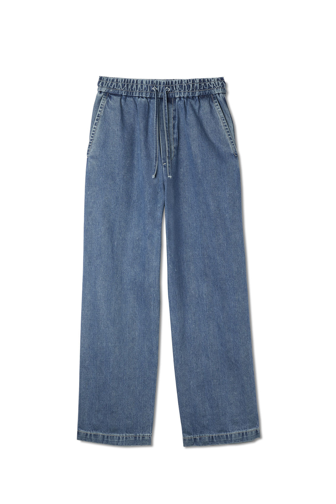 Elastic Pants | Women | Washed Denim (V1)