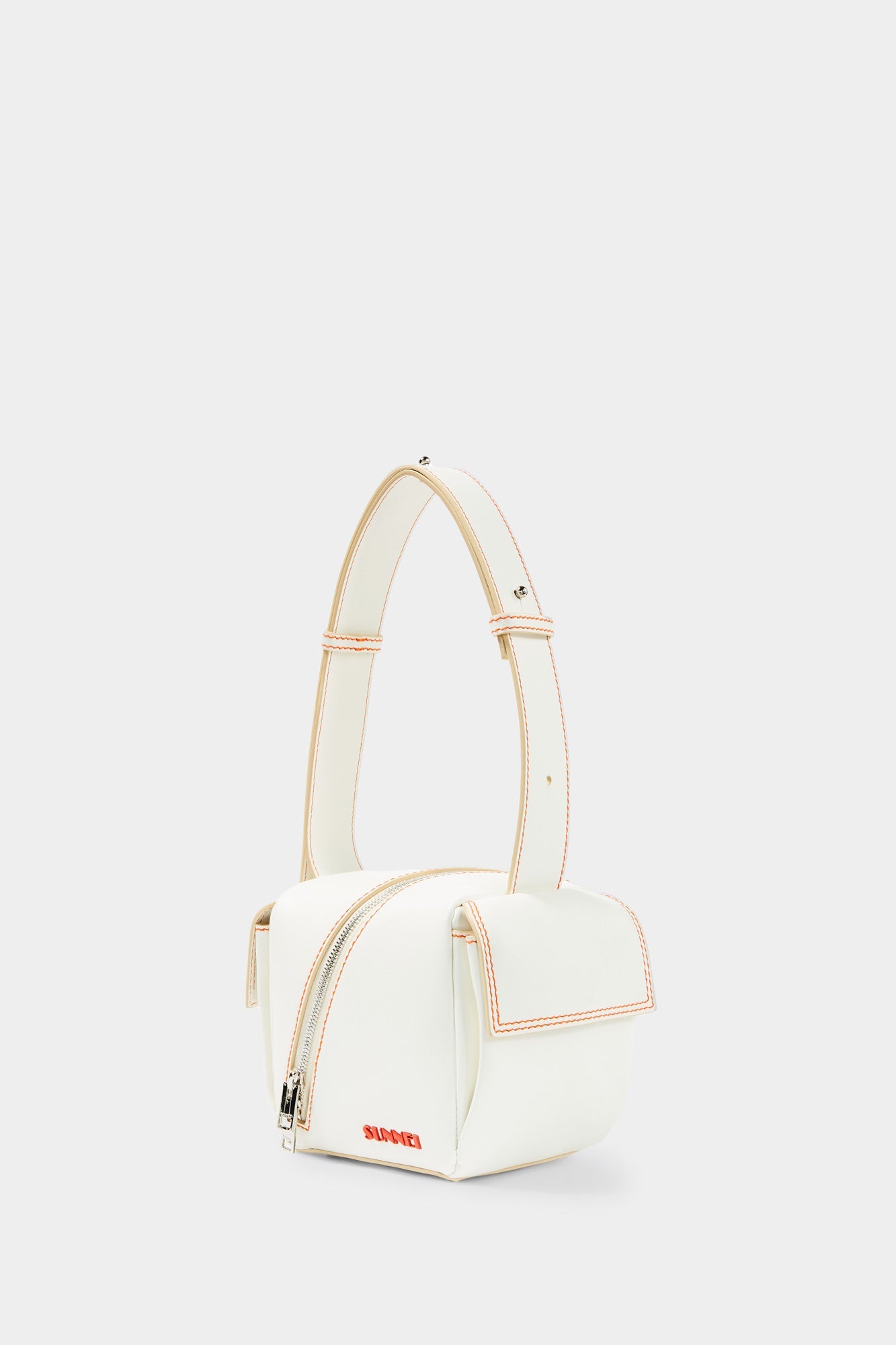 Cross Zip Lacubetto Bag | Unisex | White